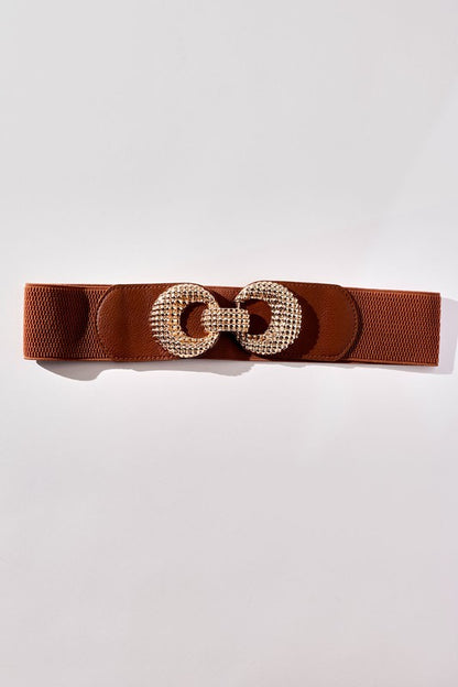 DOUBLE BUCKLET STRETCH BELT