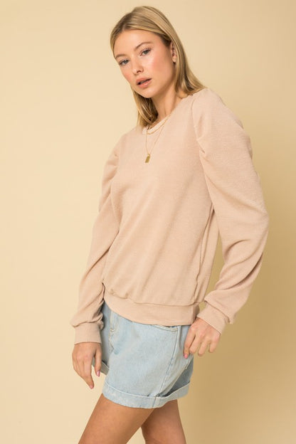Long Sleeve Top with Puff