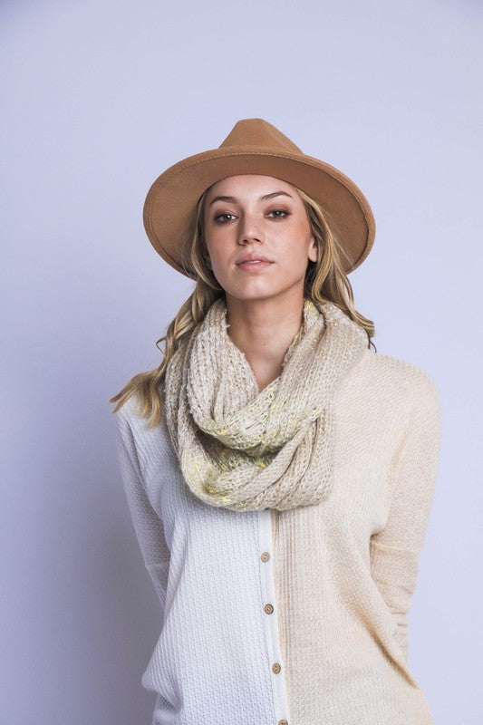 TWO TONED INFINITY STRING SCARF