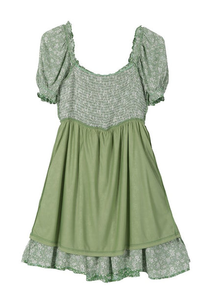Short and Cute smocked dress